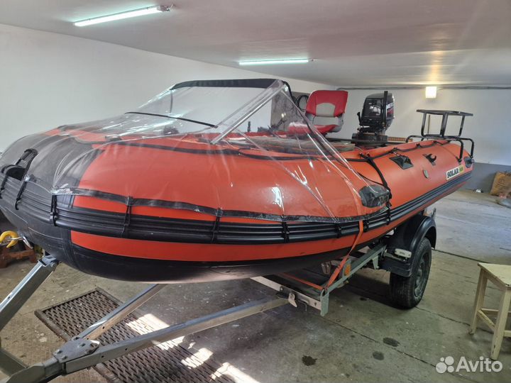 Лодка, мотор, прицеп