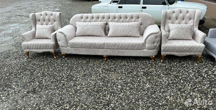 Диван и 2 кресла