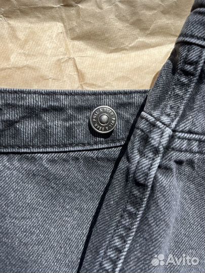 Мини юбка на запах джинсовая Pull & Bear 44