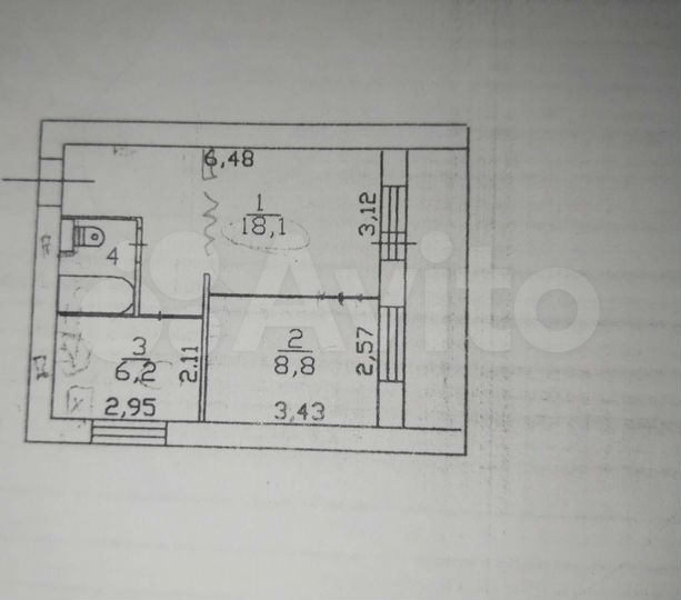 2-к. квартира, 37,9 м², 6/9 эт.