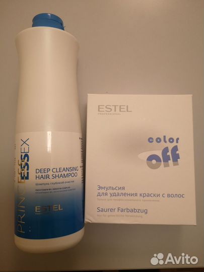 Смывка краски для волос Estel шампунь глуб очистки