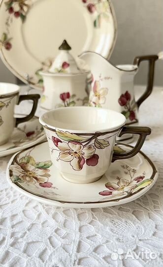 Чайная пара, молочник Villeroy&Boch Portobello