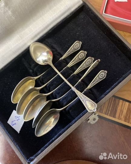 Старинные серебряные ложки 875 пробы