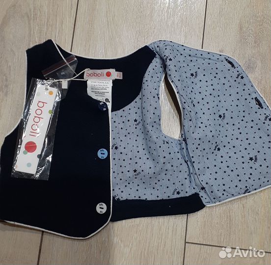 Пиджак и жилетка на малыша