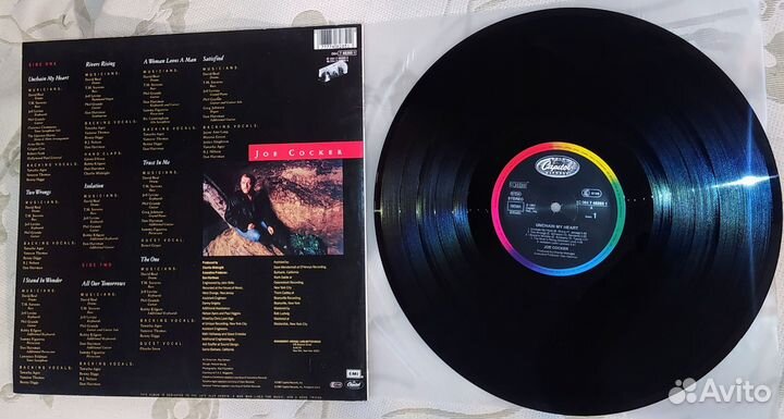 Joe Cocker Unchain My Heart 1987 Оригинал LP