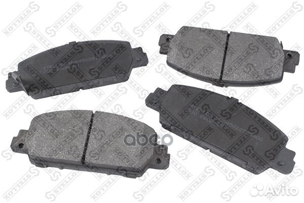 000 660B-SX колодки дисковые передние с антис