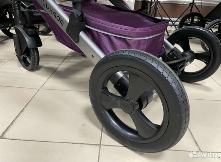 Коляска 2в1 трансформер Новая (фиолетовый)
