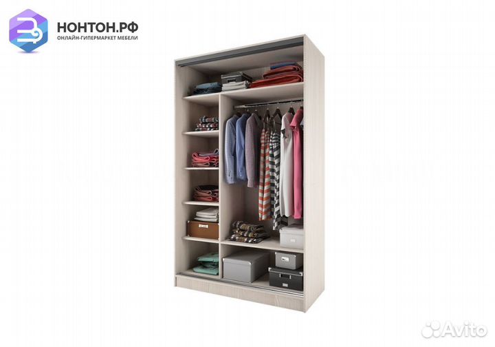 Шкаф-купе Тринити-7 сандал светлый