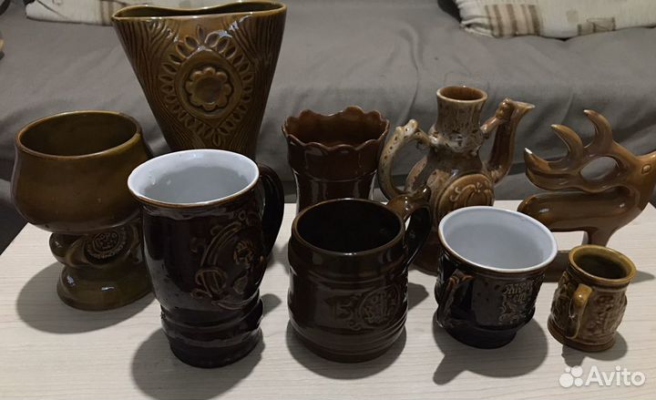 Керамическая посуда, бокалы СССР