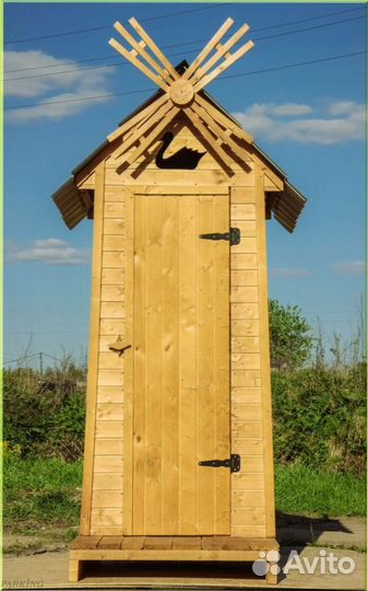 Дачный туалет с лебедем фие 758