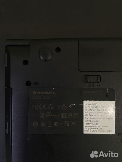 Ноутбук lenovo b590 (2197ок)