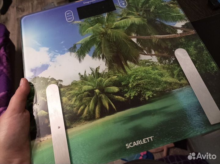 Весы напольные цветные