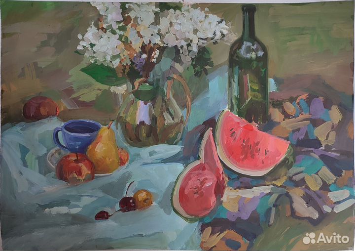 Натюрморт гуашью