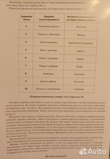 Нейроматематическое домино