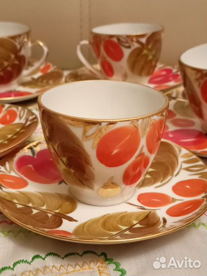 Кофейный сервиз Щедрая осень,предметы