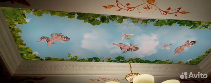 Фреска на потолок, на стену