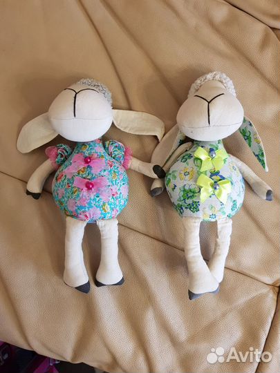 Интерьерная игрушка ручная работа овечка