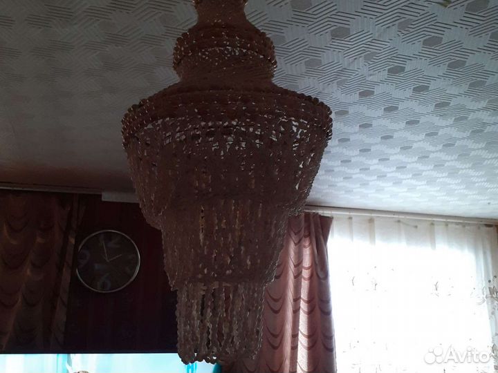 Торшер из ракушек ручная работа