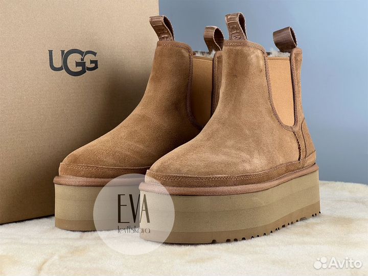 Ugg женские на платформе Neumel Chelsea Chestnut