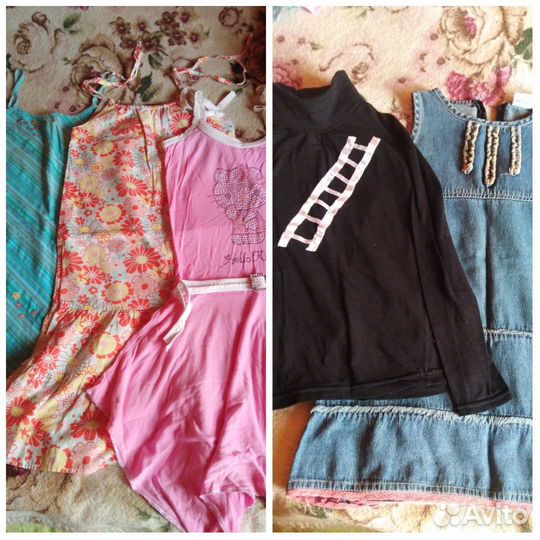 Два пакета фирменных вещей 122-128 (36 штук)