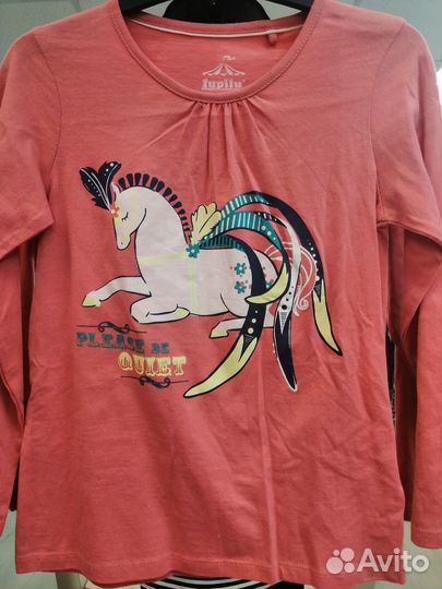 Лонгслив для девочки 110-116