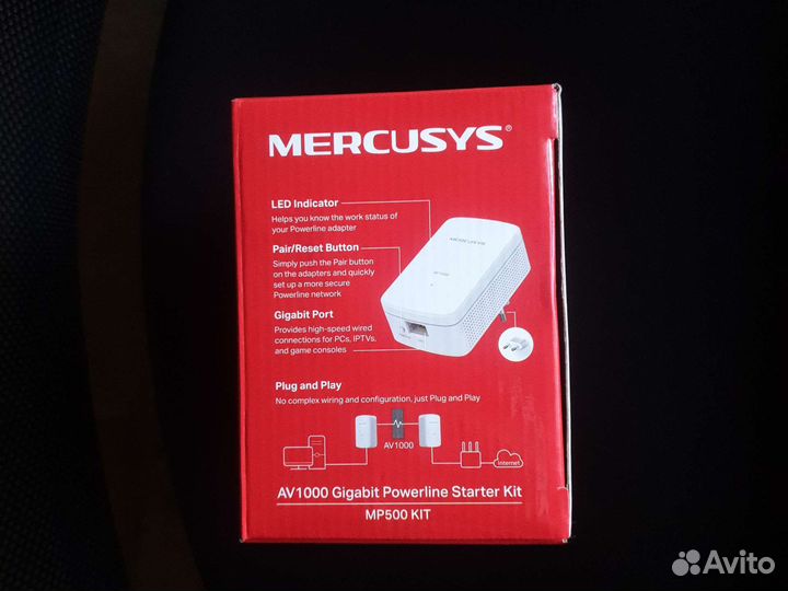 Комплект сетевых адаптеров mercusys MP500 KIT