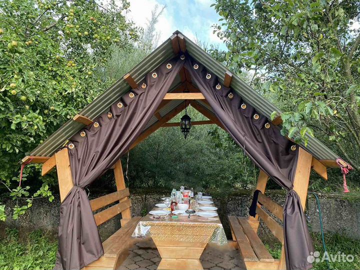 Пошив чехлов для уличной мебели. Уличные шторы