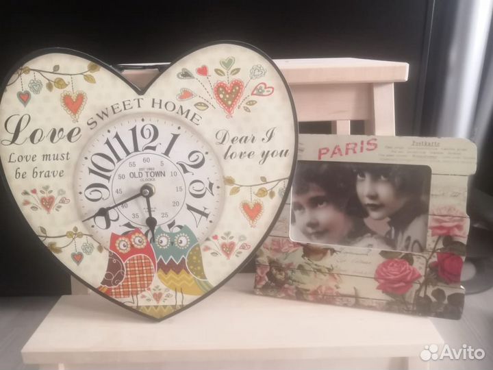 Часы и рамка для фото