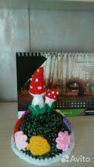 Вязанная игольница