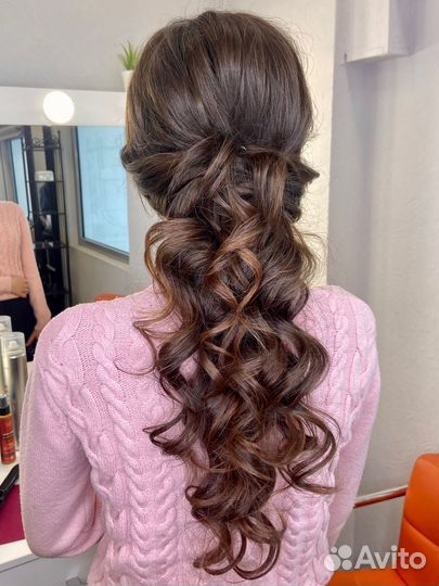 Локоны, макияж, прически с выездом