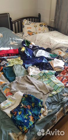 Три пакета одежды для мальчика 86-92