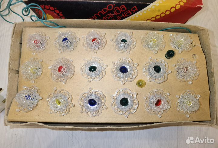 Елочная гирлянда Фонарик 5 СССР в коробке