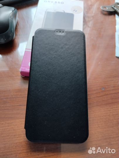 Новый чехол-книжка Xiaomi Redmi 7, черный