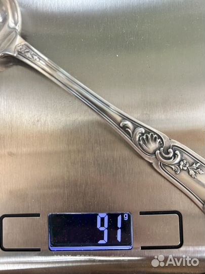 Столовые вилка и ложка посесебренные, Франция