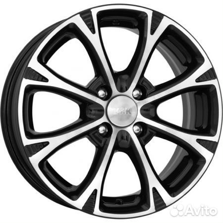 K&K Блюз : 6x15 4*108 Et:23 Dia:65.1 алмаз черный