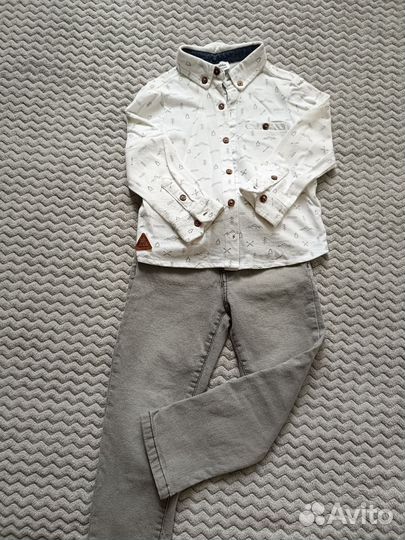 Рубашка+джинсы 98 р-р