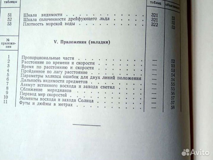 Книга мореходные таблицы