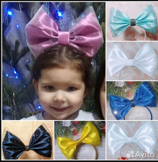 Бант большой на ободке