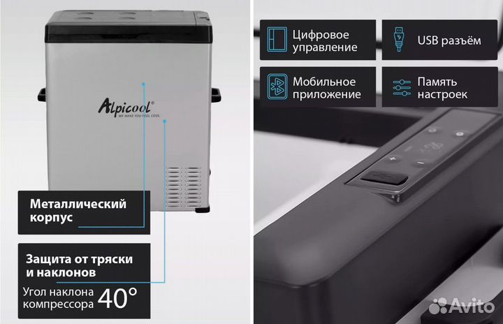 Переносной автохолодильник Alpicool С75