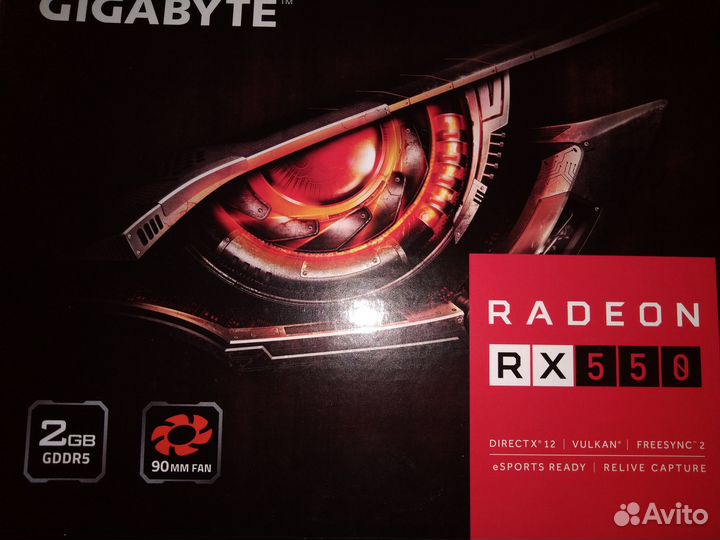 RX 550 gigabyte 2gb oc