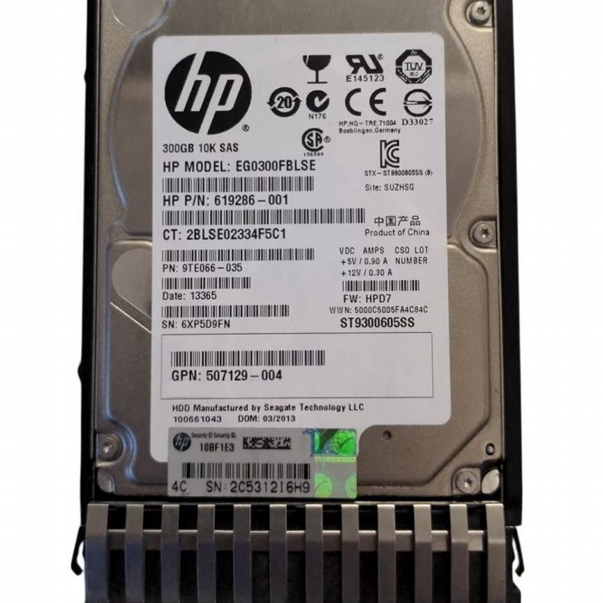 [EG0300FBLSE] Жесткий Диск Hp 300gb Sas 2,5" Hdd Eg0300fblse