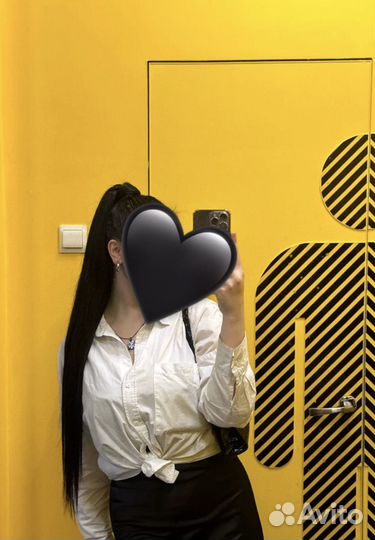 Хвост волосы на резинке