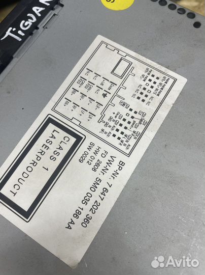 Магнитола volkswagen tiguan 1