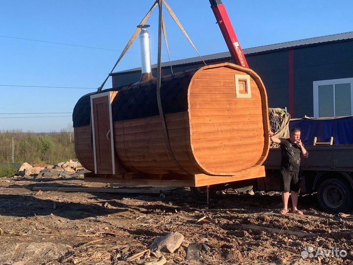 Баня бочка квадро в наличии