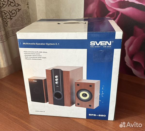 Акустическая система 2.1 sven SPS-820