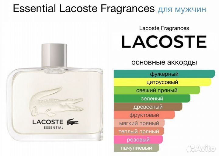 Духи Essential Lacoste 125мл