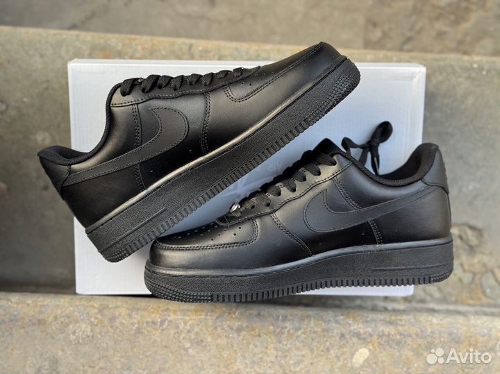 Nike air force 1 черные оригинал