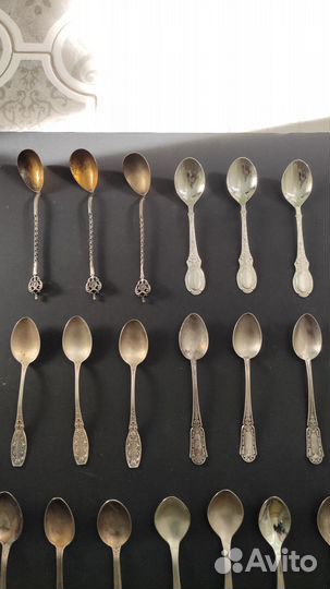 Чайные ложки СССР, Россия. Серебро 875,916,925