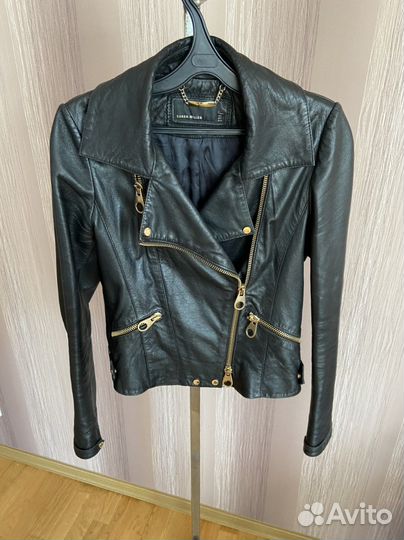 Женская куртка кожаная косуха Karen Millen р.40