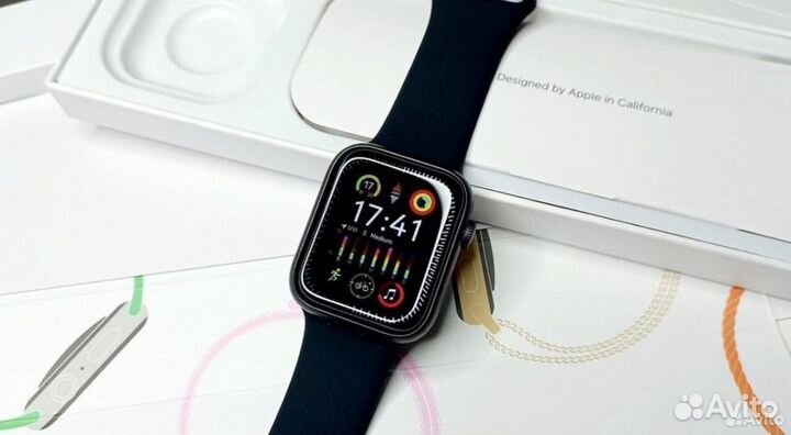 Часы apple watch 9 45 mm (с яблоком)